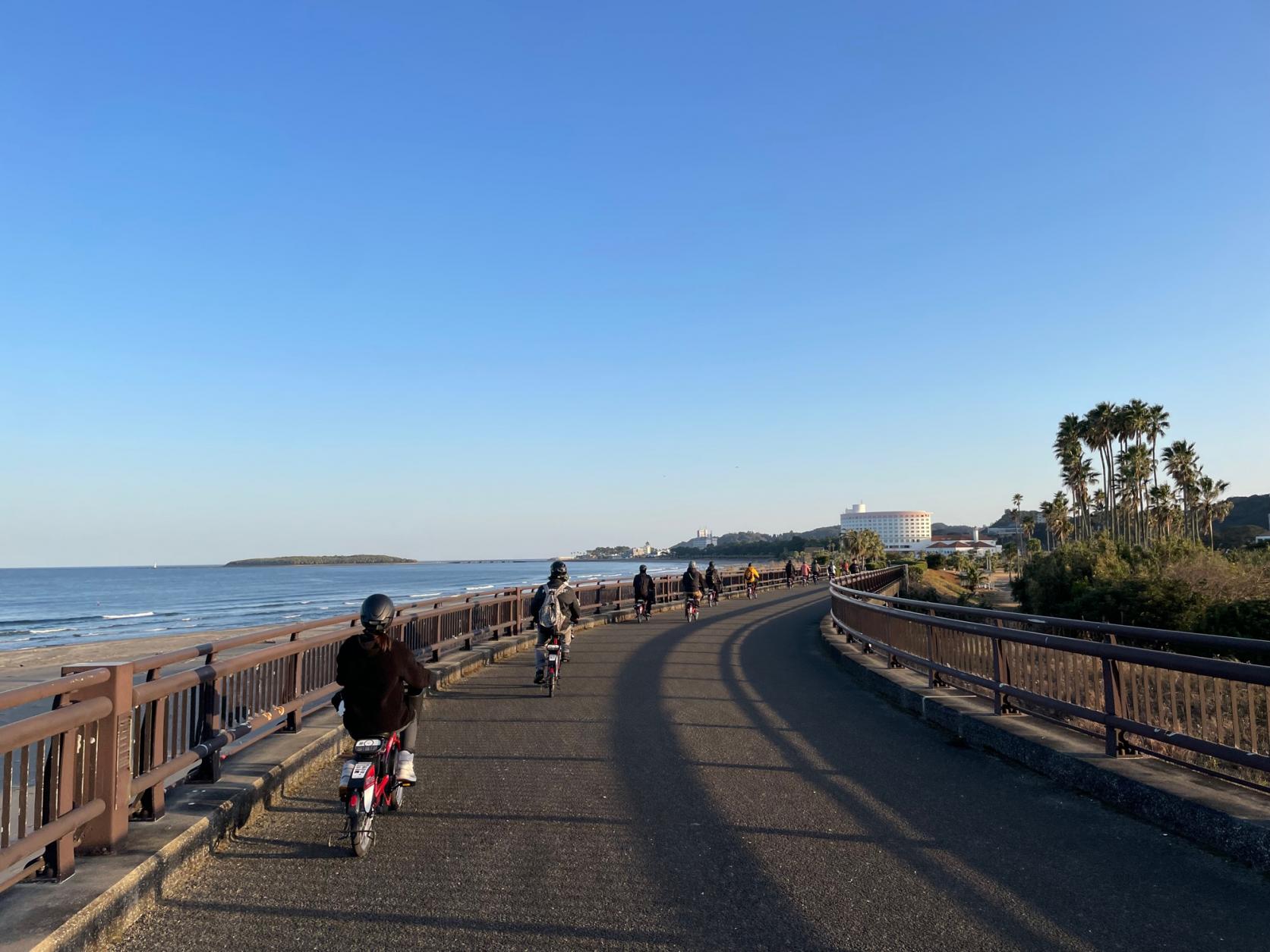 青島海岸沿いを戻ります-1