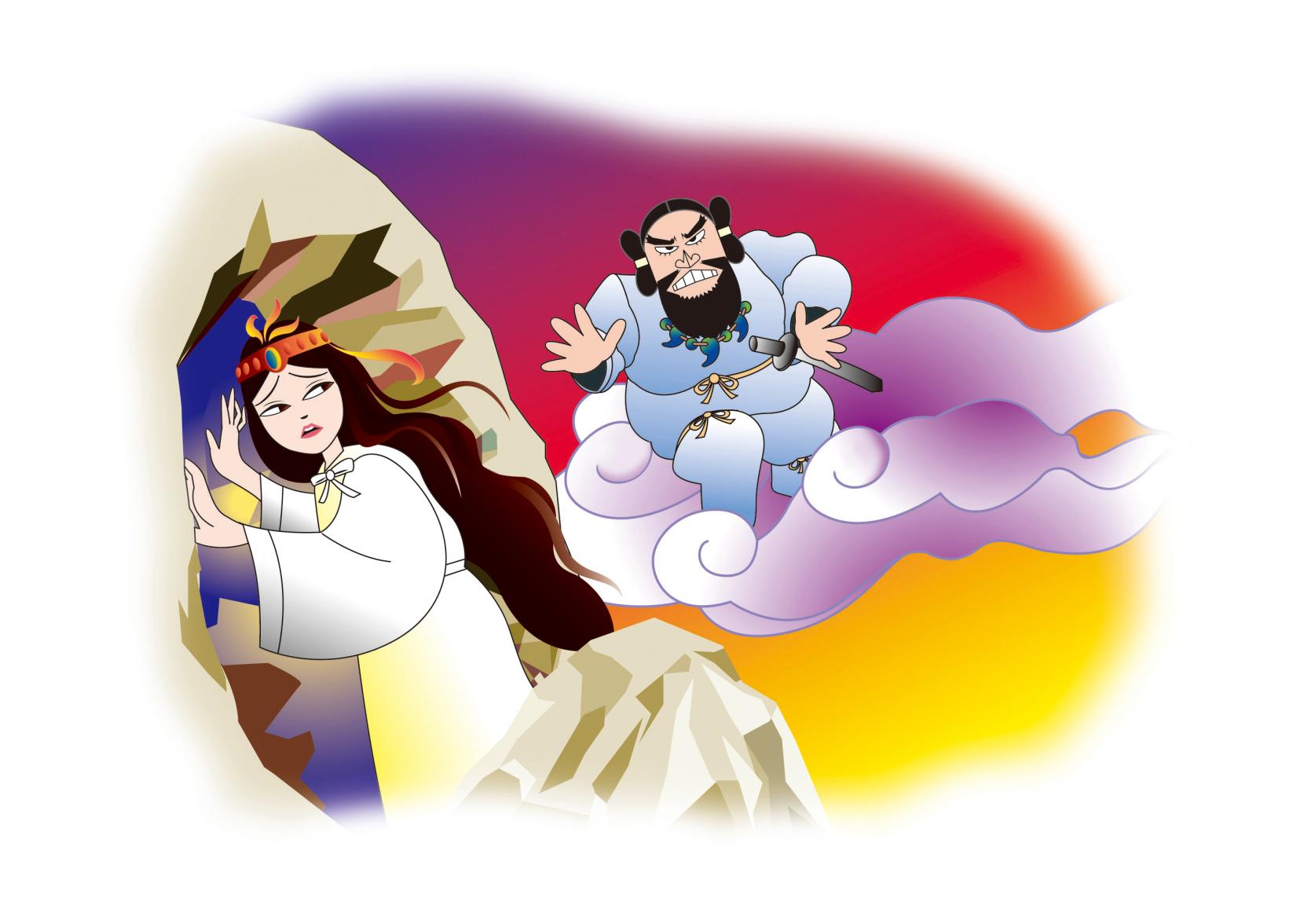 天岩戸隠れと神々の宴-0