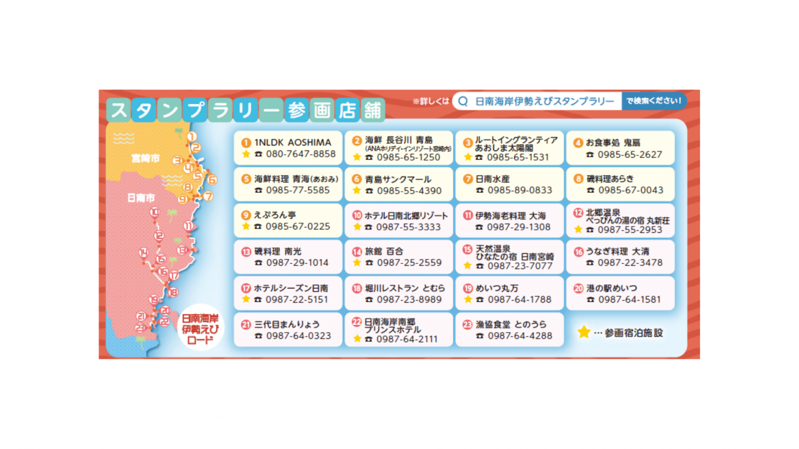 日南伊勢えびスタンプラリー参画施設はこちら！-0